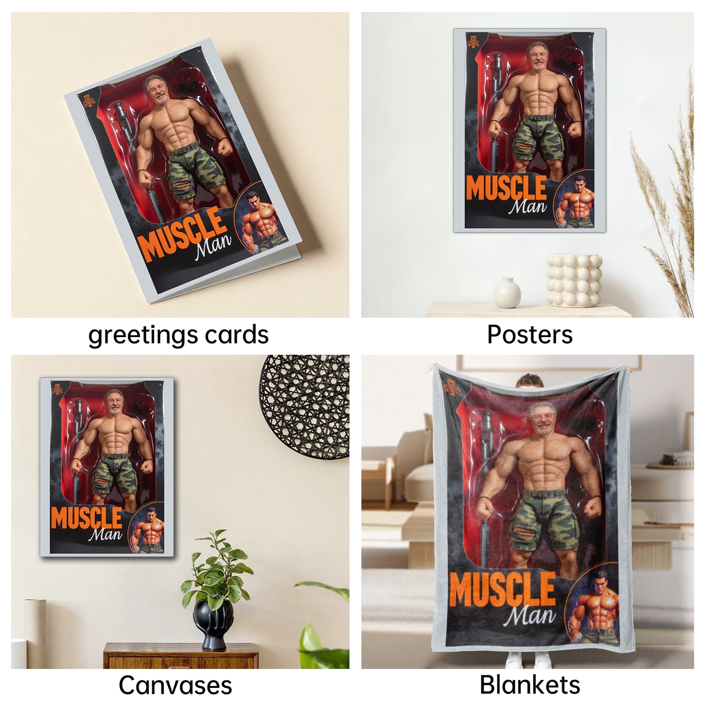 The Action Figure man portrait
