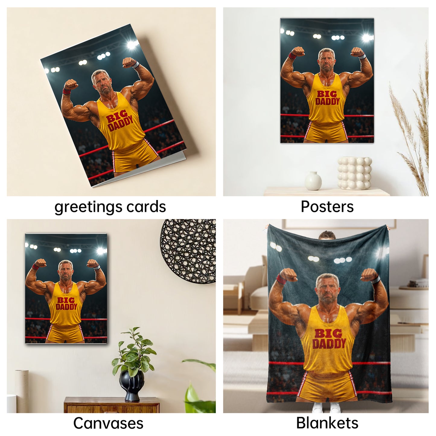 The Retro Wrestling Champion man portrait