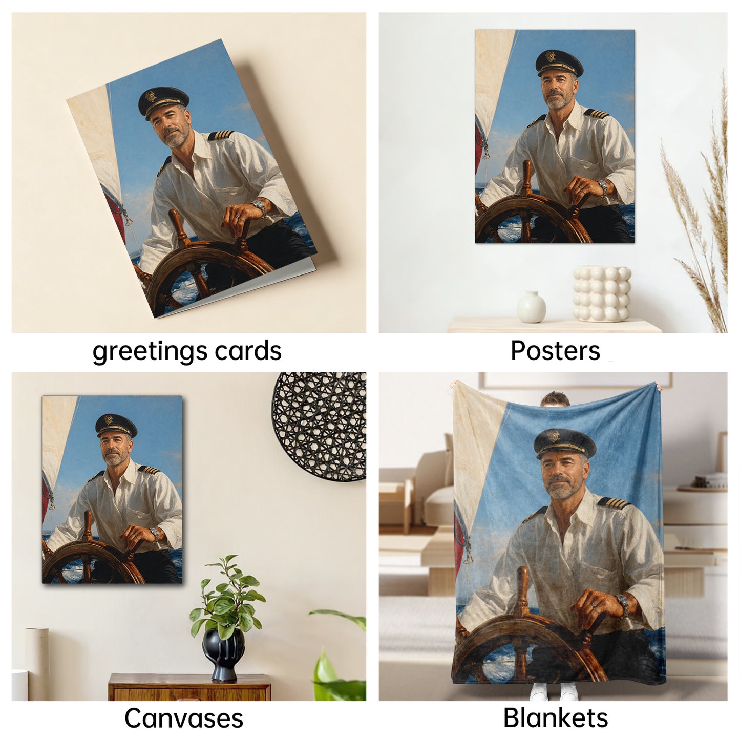 The Old Sea Captain male portrait