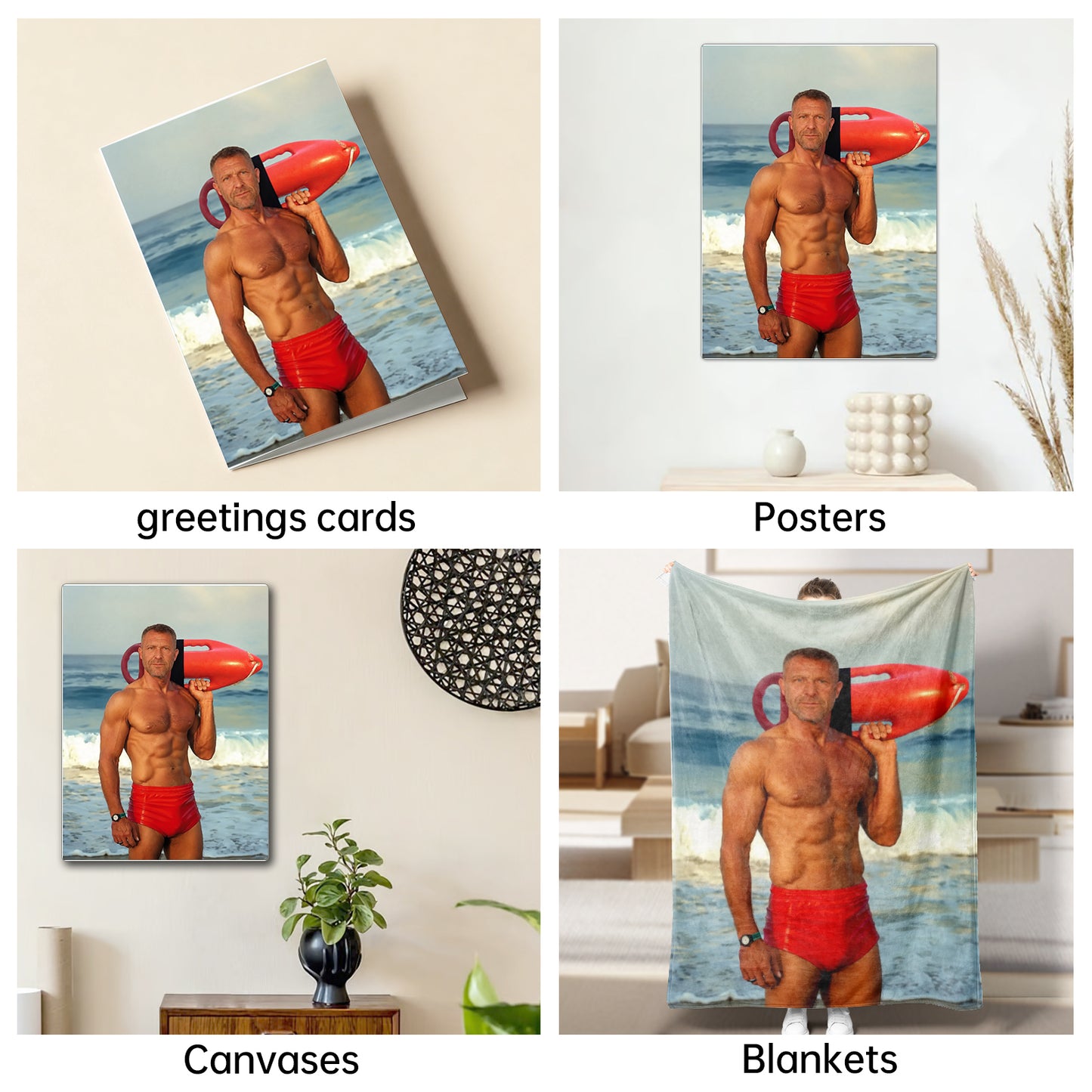 The Baywatch Lifeguard man portrait