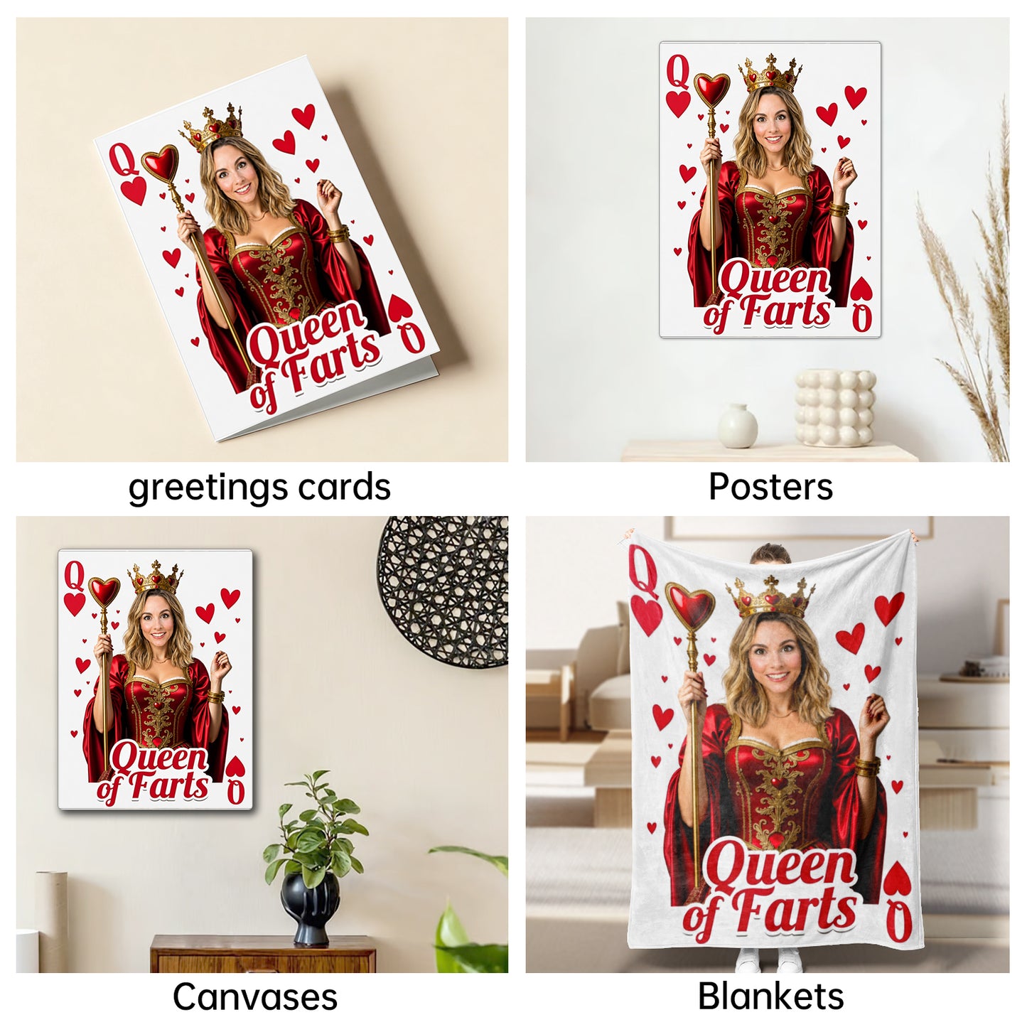 The Queen of Hearts woman portrait