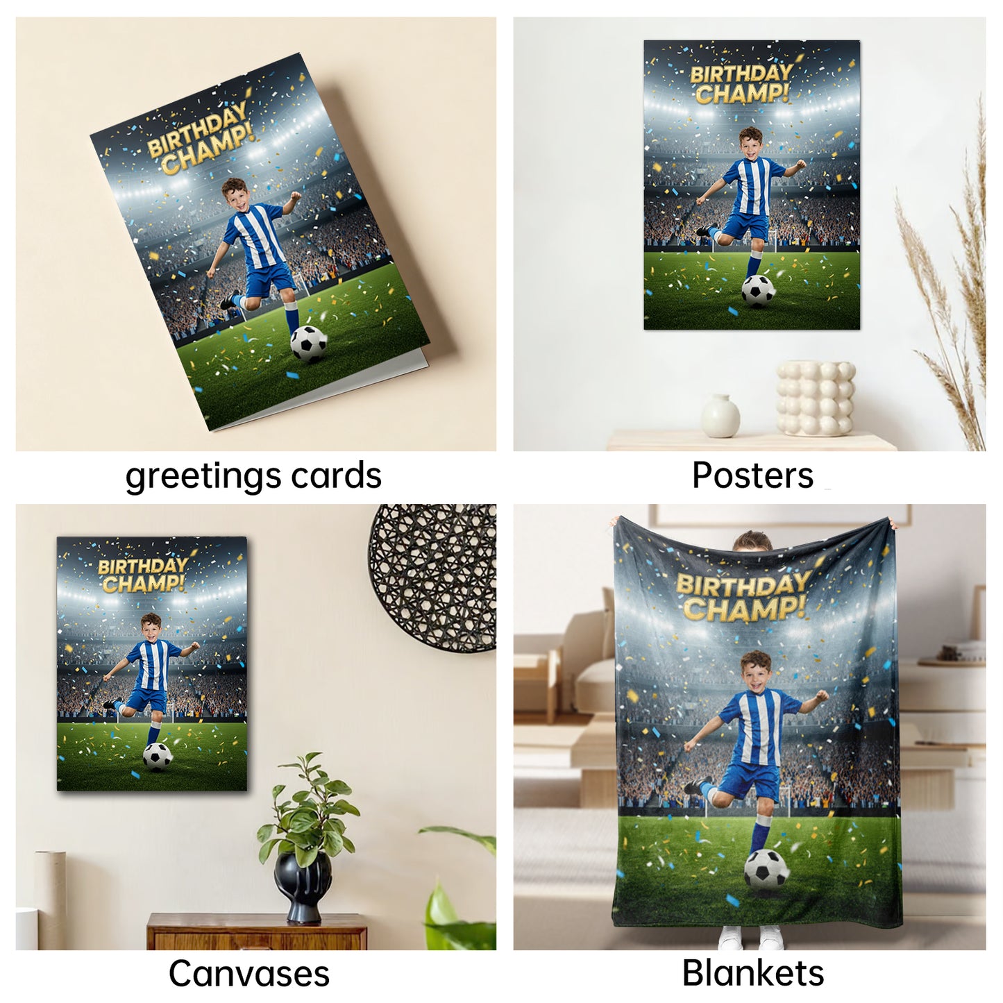 The Soccer Star boy portrait