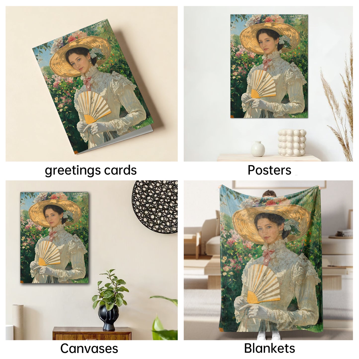 The Victorian Garden Socialite woman portrait
