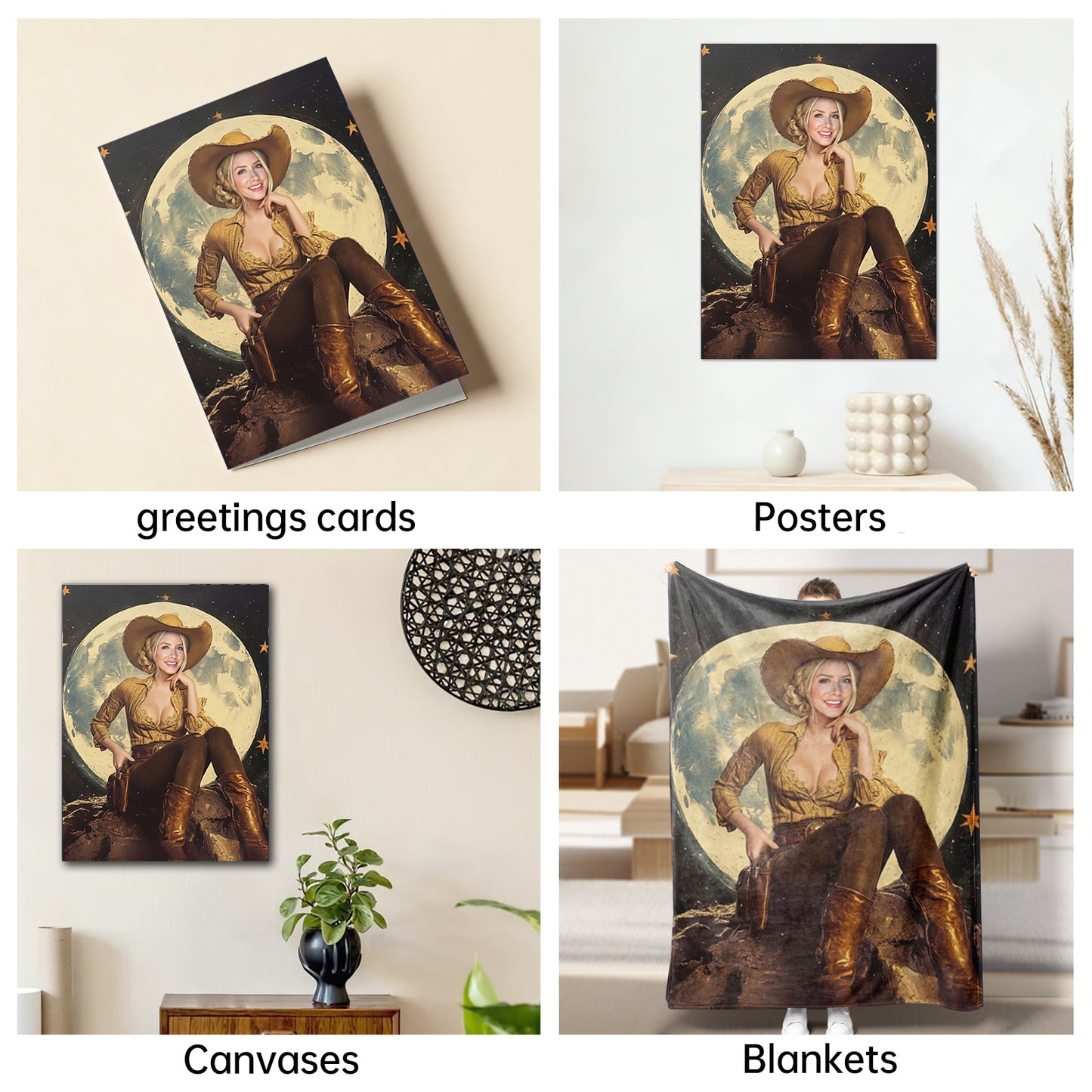 The Lunar Cowgirl woman portrait