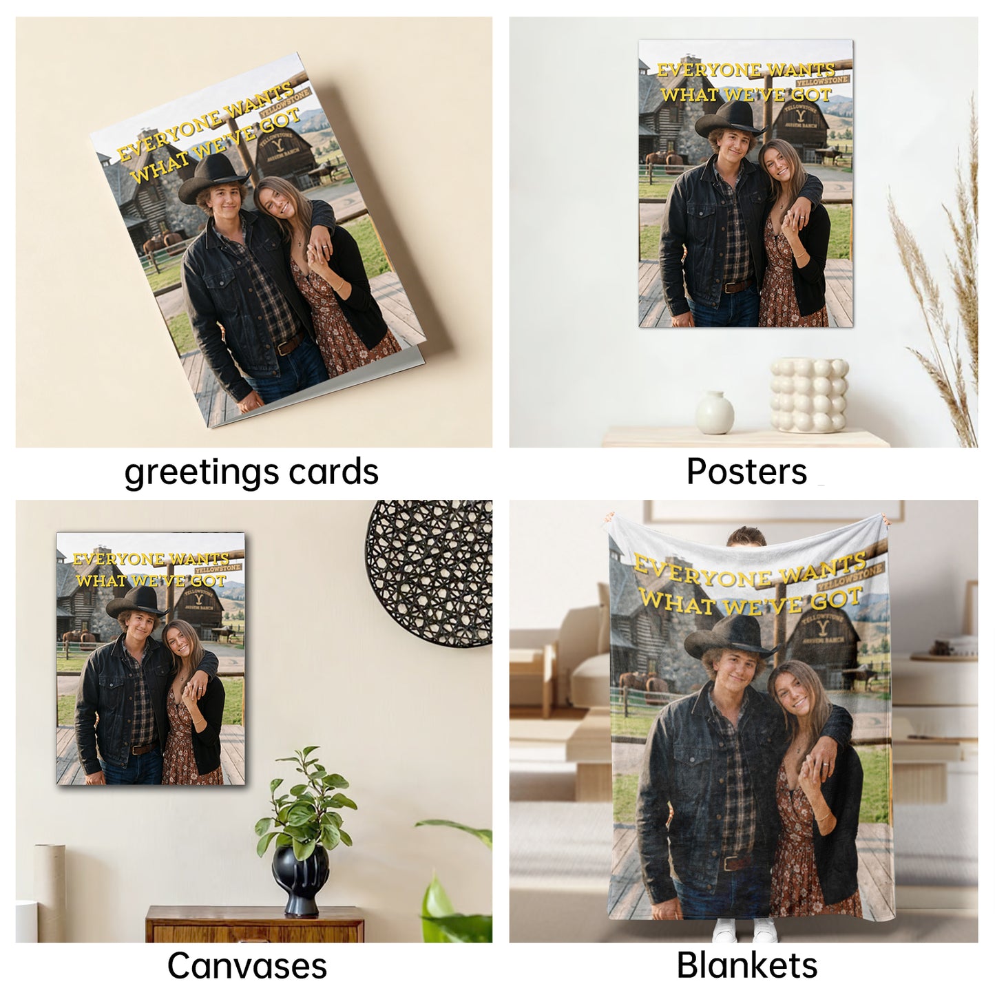 The Yellowstone Ranch Heir couple portrait