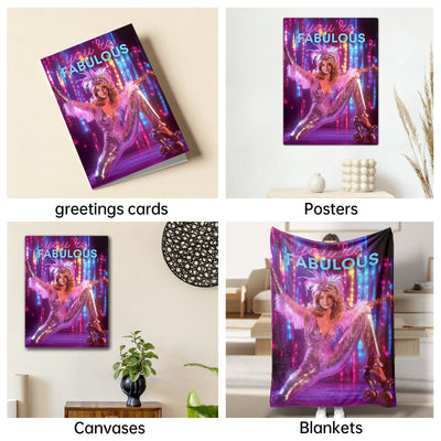 The Fabulous Disco Diva female portrait