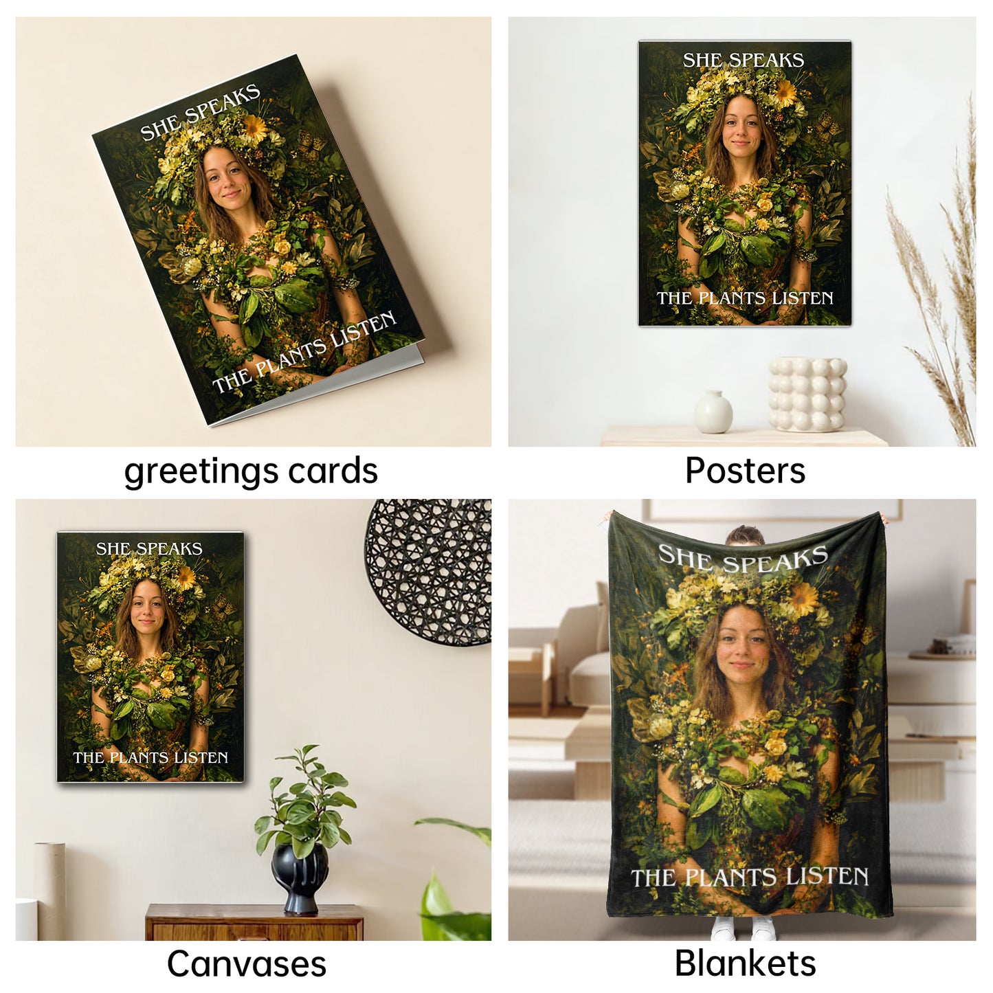 The Botanical Oracle woman portrait