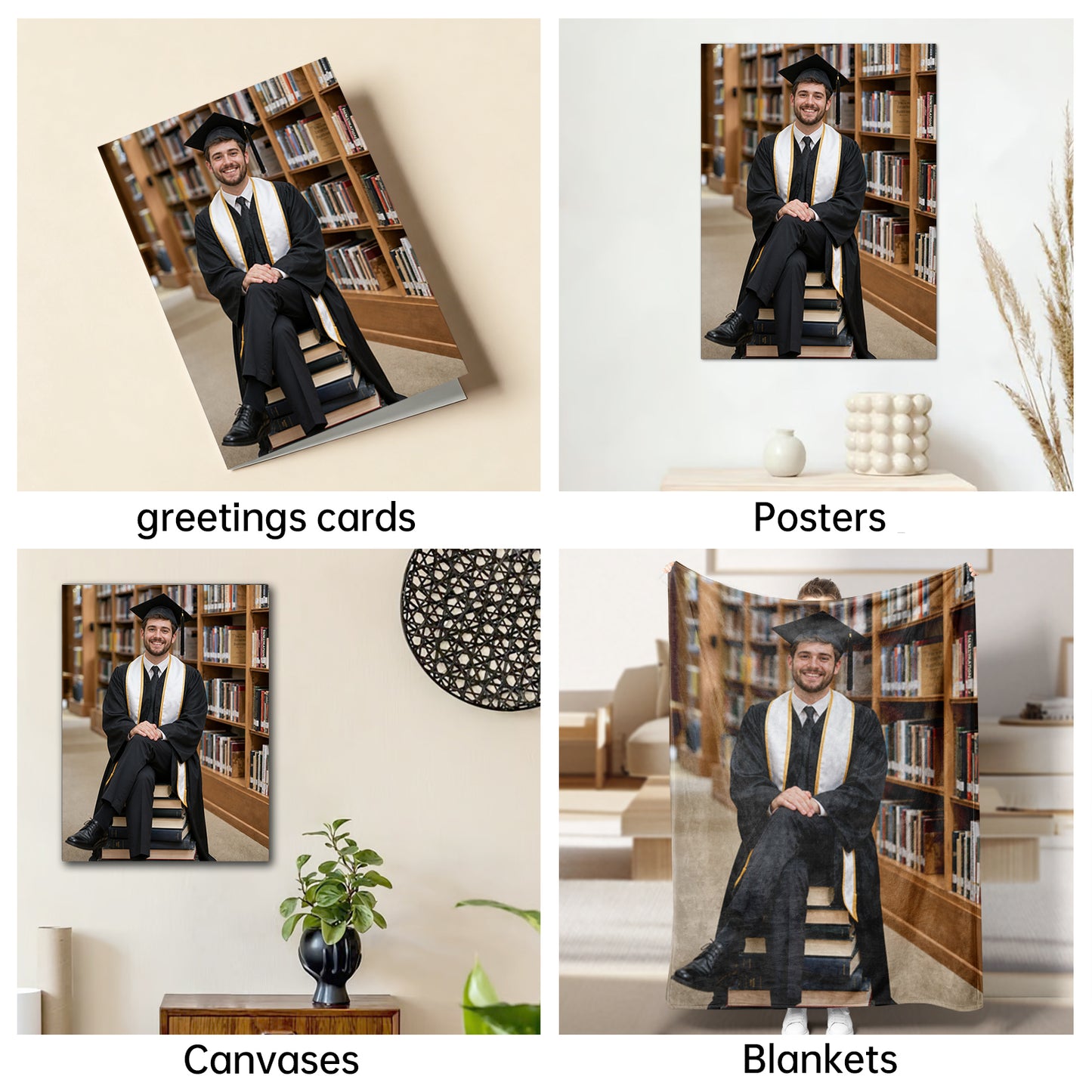 The Scholar King man graduation portrait