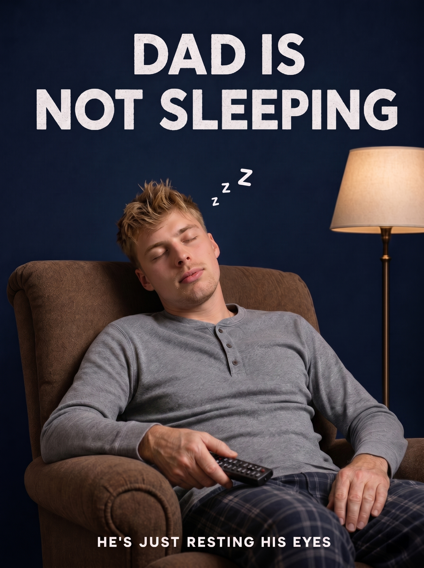 The Armchair Napper fatherday portrait