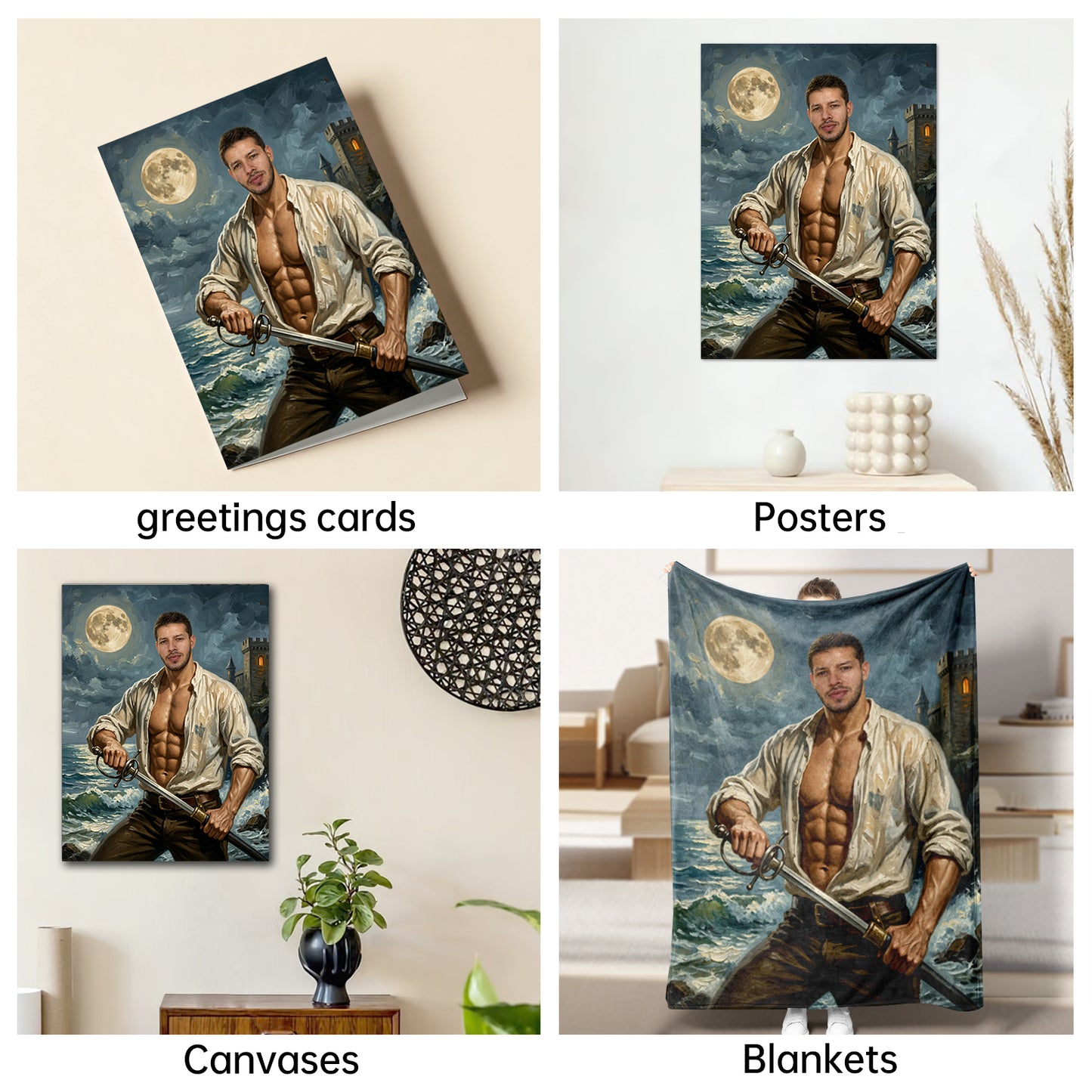 The Moonlit Swashbuckler man portrait