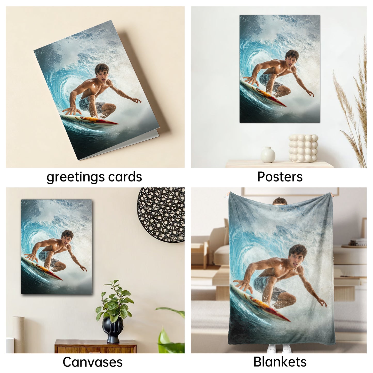 The Barrel-Riding Surfer male portrait