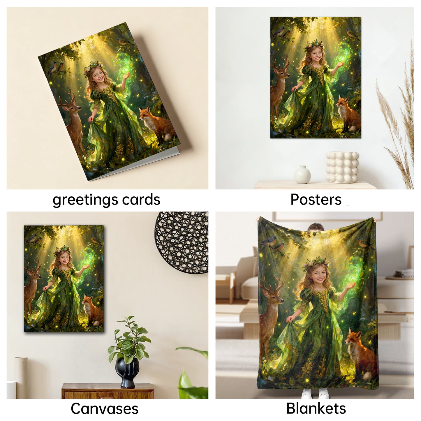 The Enchanted Forest Princess girl portrait