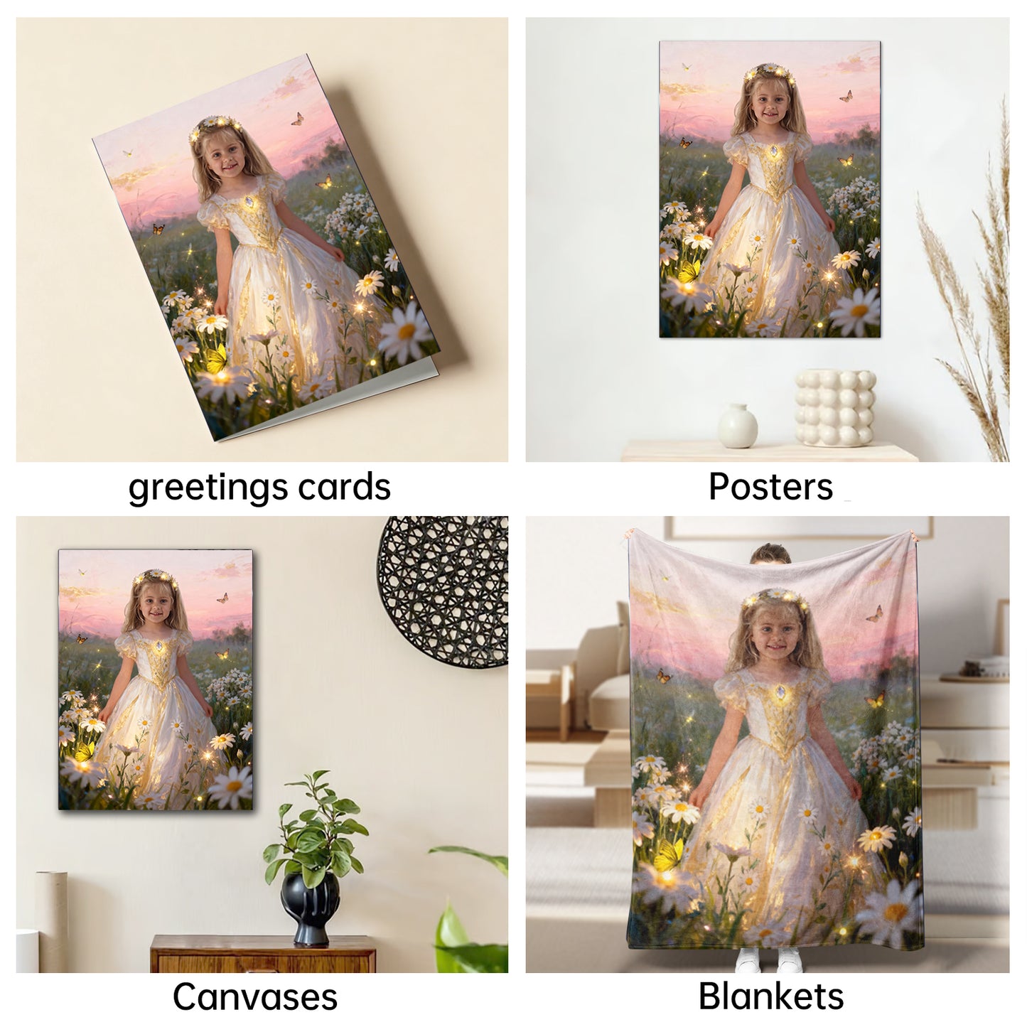 The Enchanted Meadow Princess girl portrait