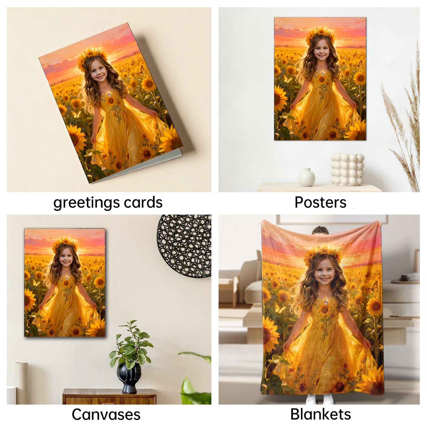 The Sunflower Princess girl portrait