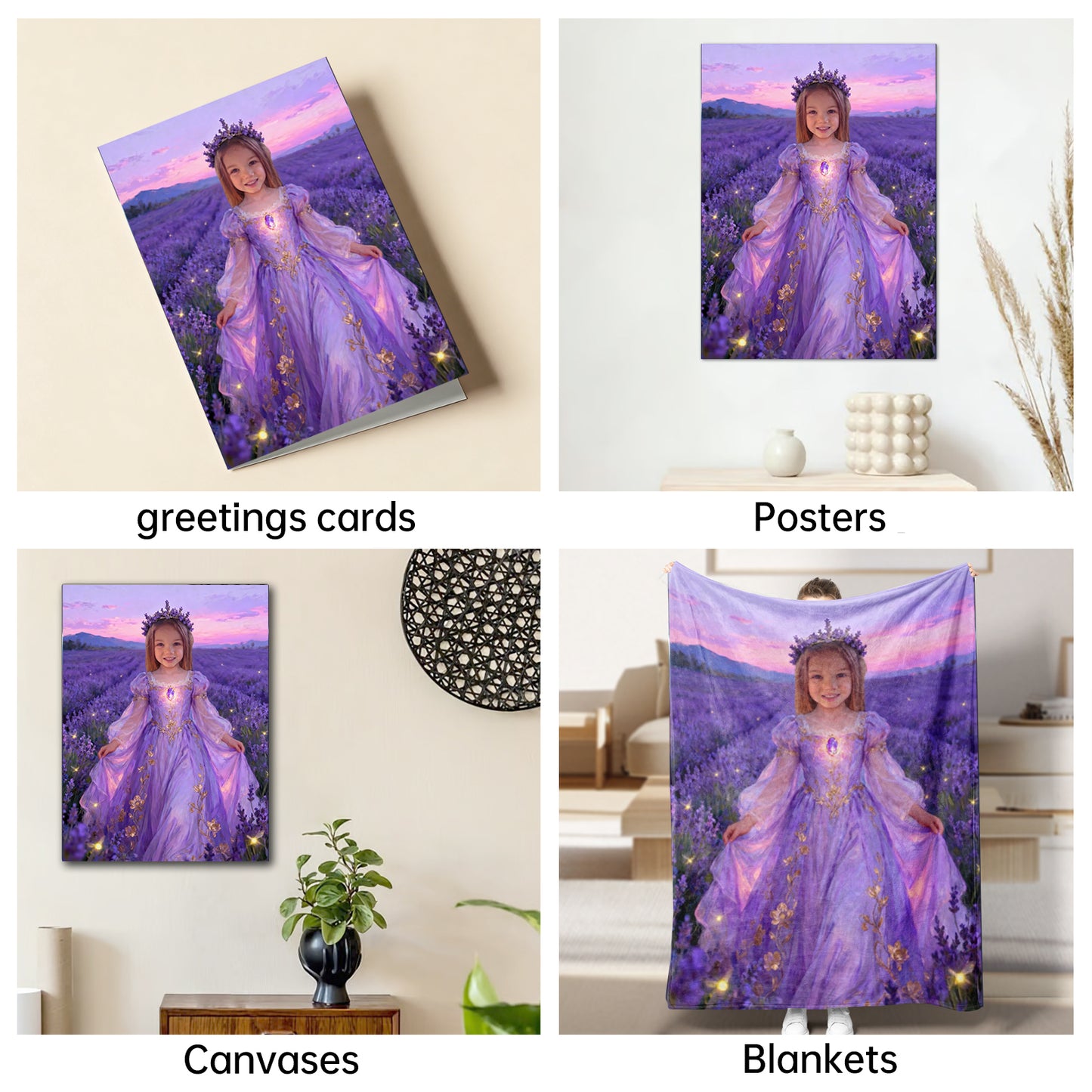 The Lavender Fairy Princess girl portrait