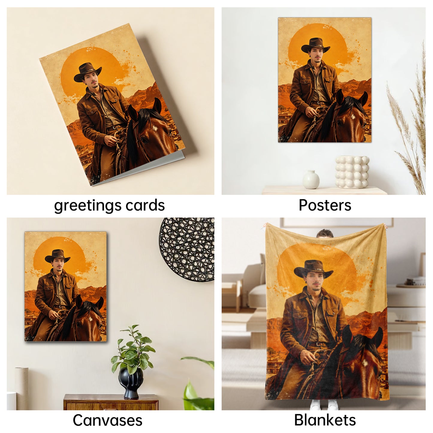 The Western Gunslinger male portrait