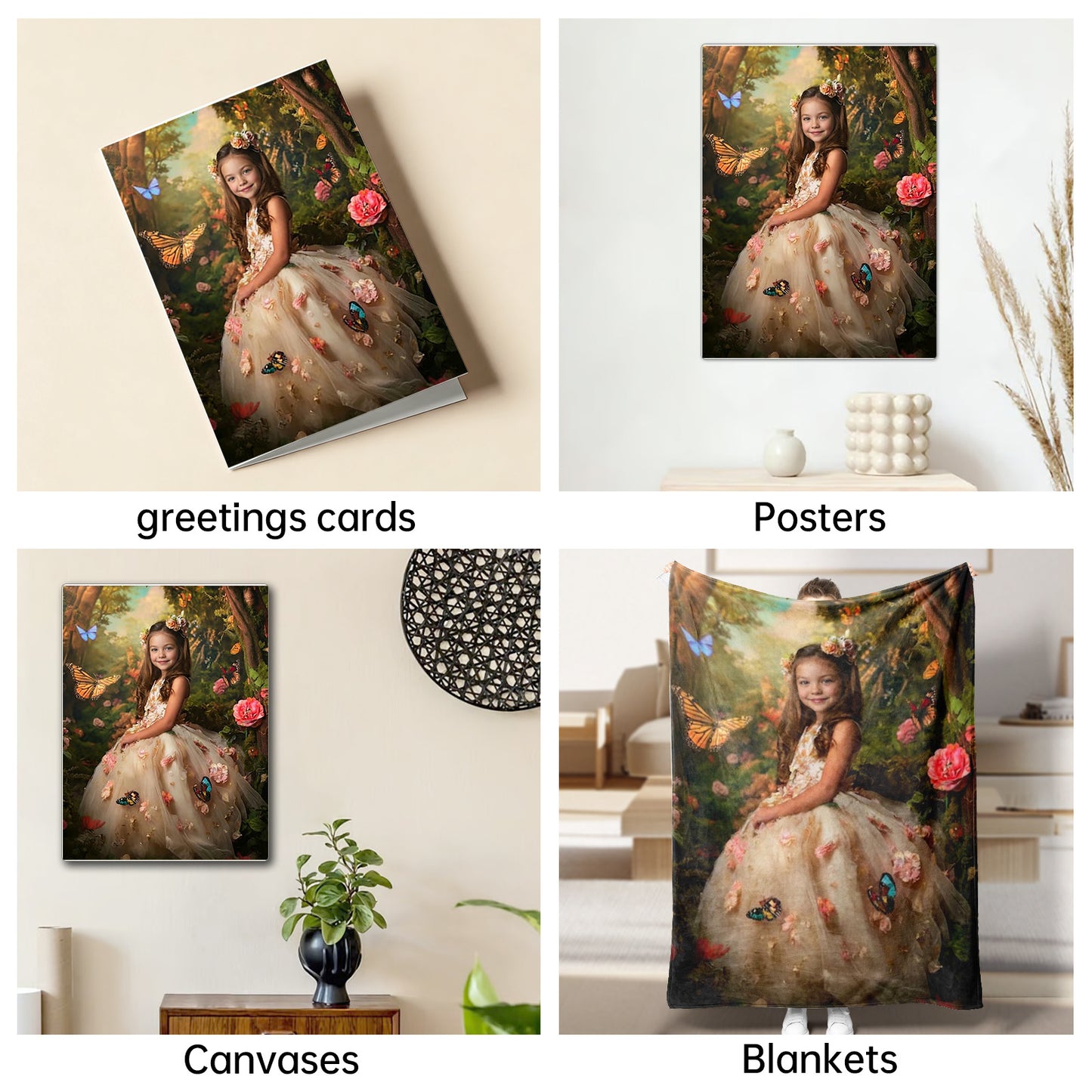 The Enchanted Garden Princess girl portrait
