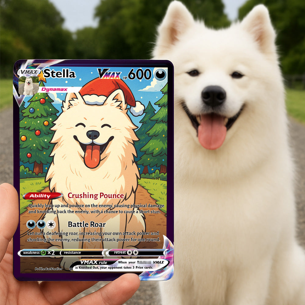 Personalized Pet Anime Art Trading VMAX Card