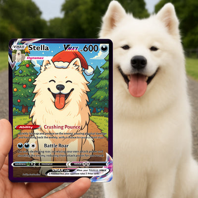 Personalized Pet Anime Art Trading VMAX Card