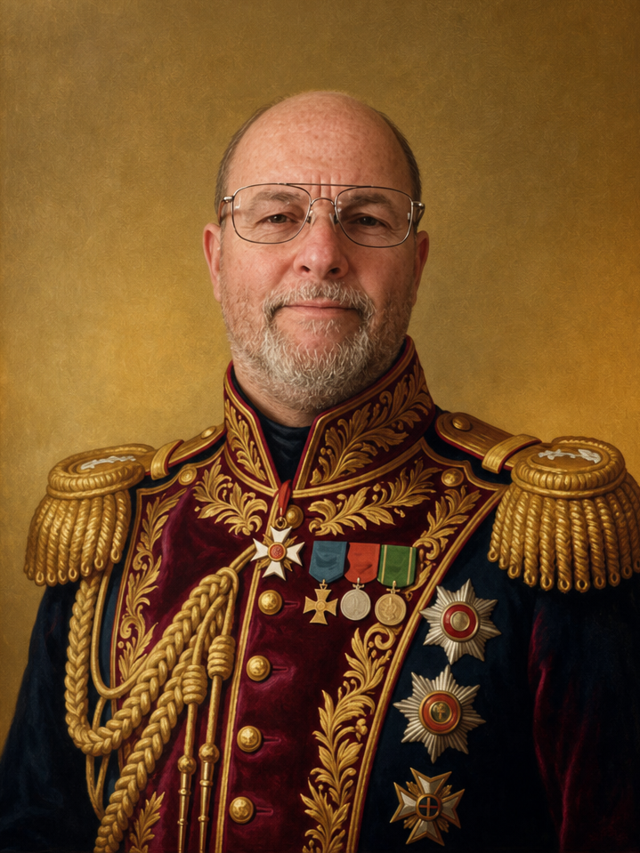 The Imperial Admiral male portrait