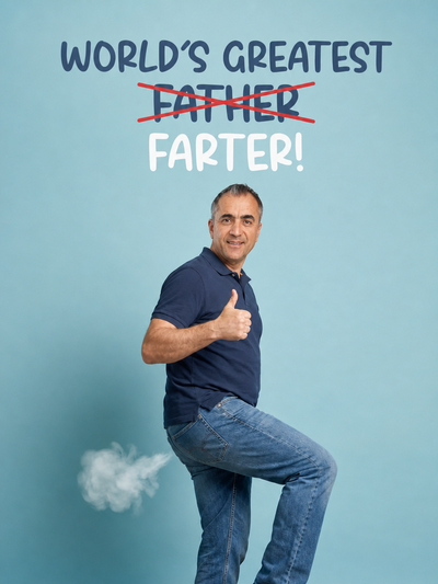 The World's Greatest Farter man portrait