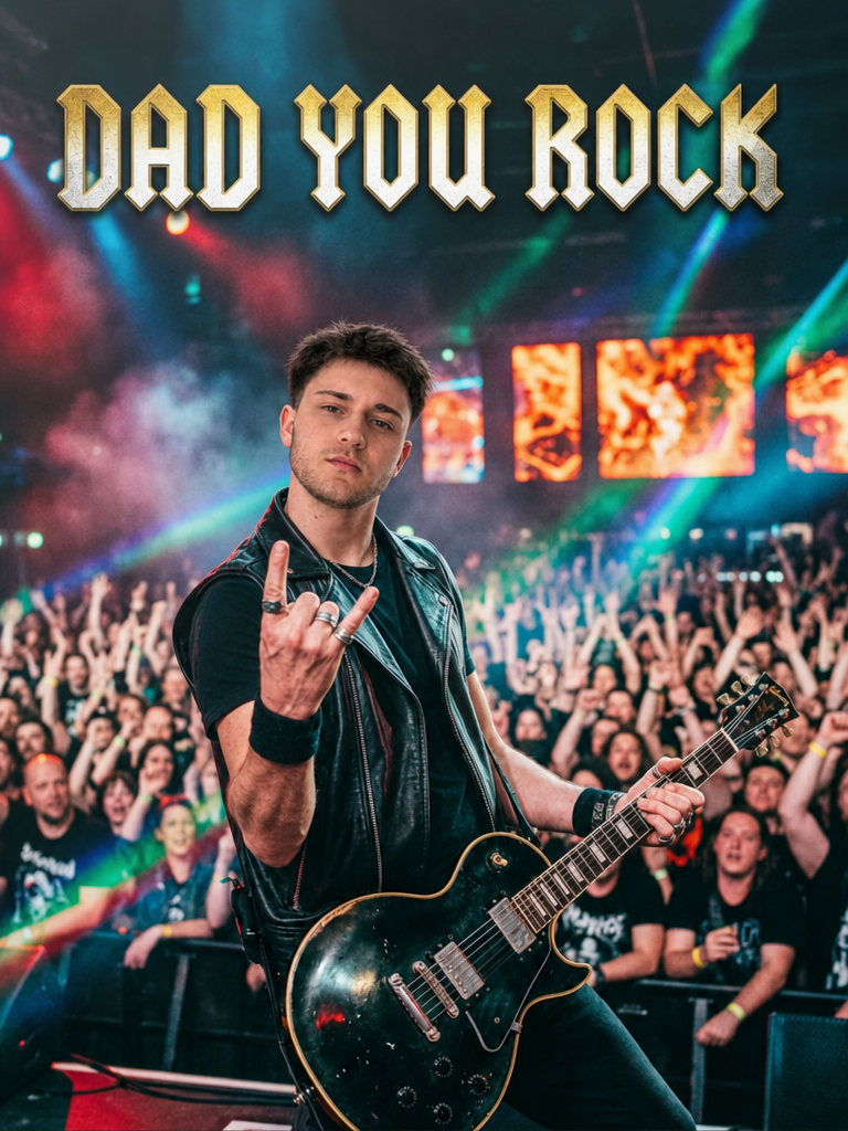 The Rock God man portrait