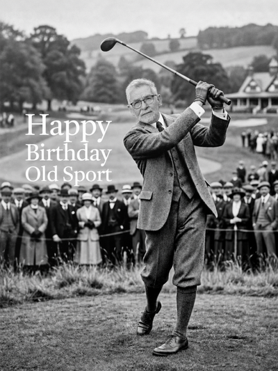 The Edwardian Golfer man portrait