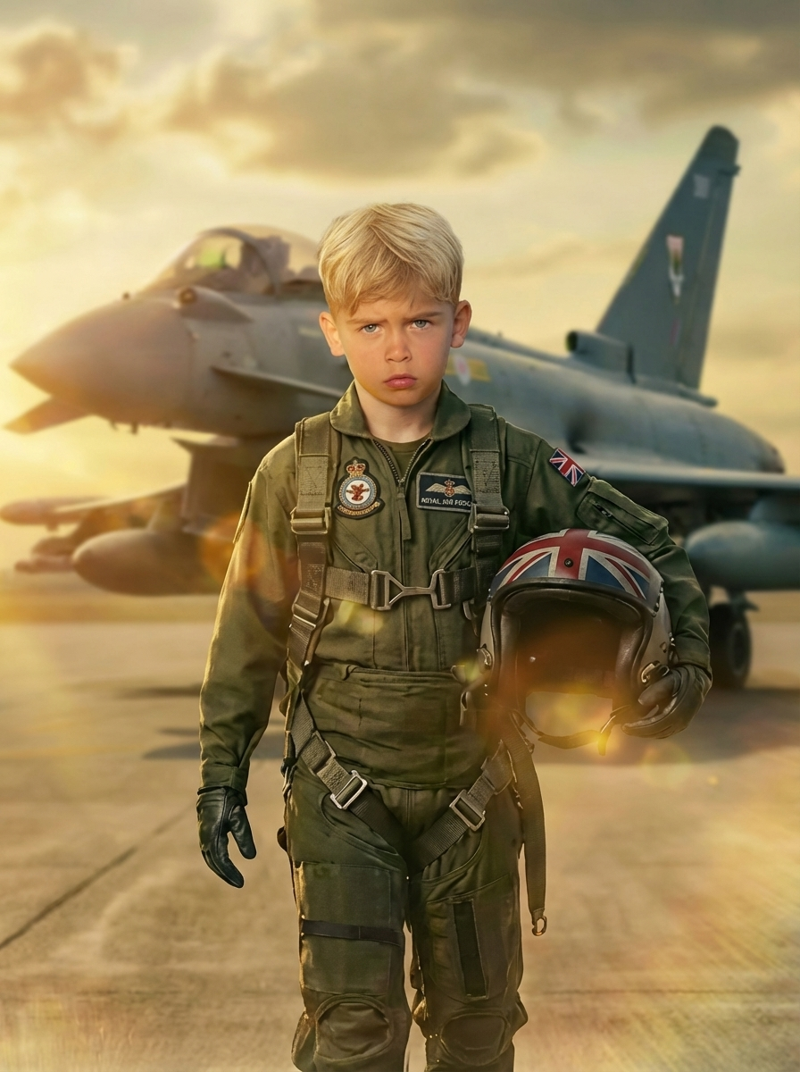The Top Gun boy portrait