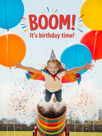 The Boom Birthday Celebrant girl portrait