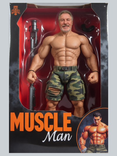 The Action Figure man portrait