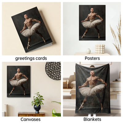 The Bodybuilder Ballerina man portrait