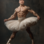 The Bodybuilder Ballerina man portrait