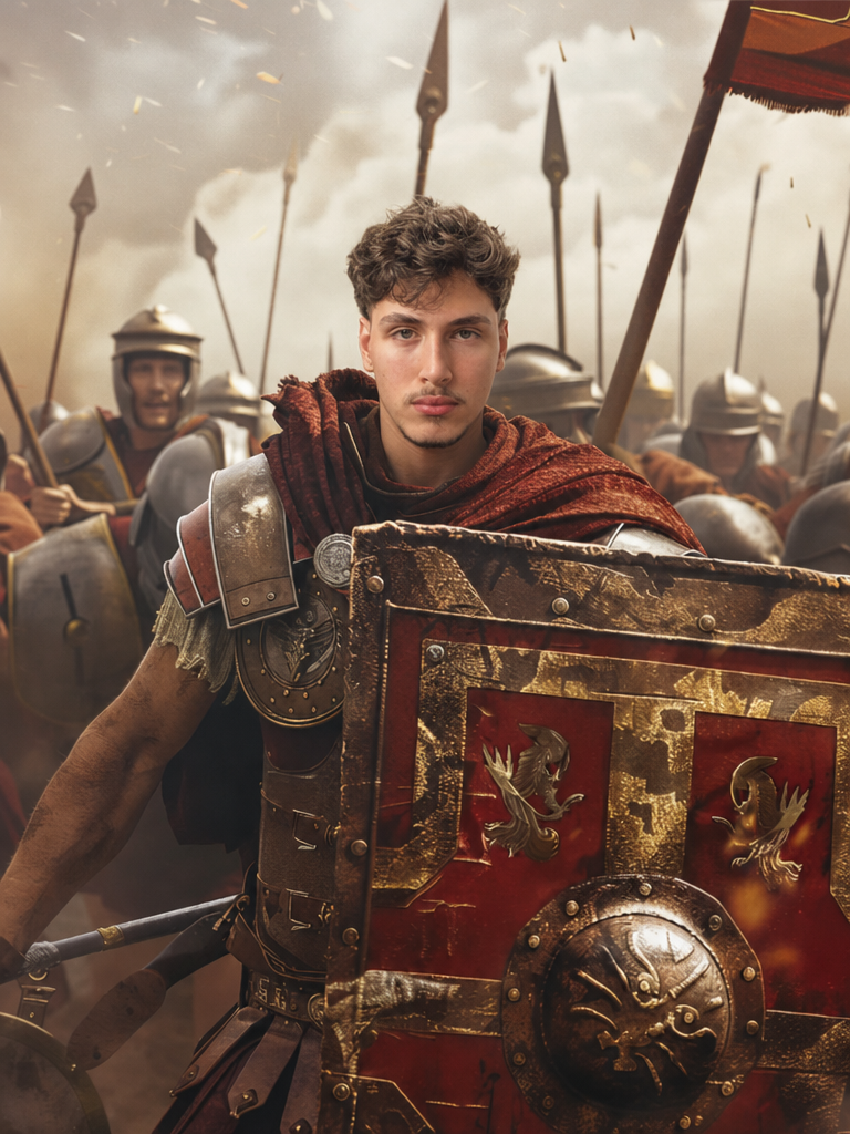 The Roman Centurion man portrait