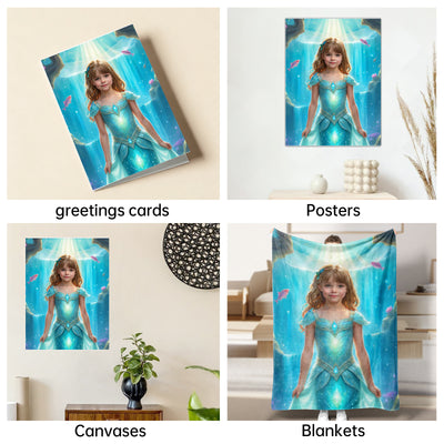 The Mermaid Princess girl portrait
