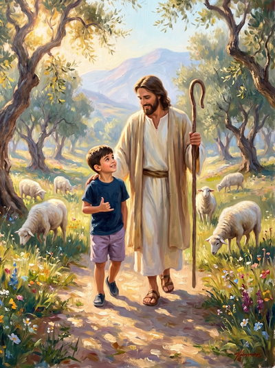 The Good Shepherd Companion boy portrait.