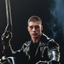 The Cyberpunk Biker man portrait