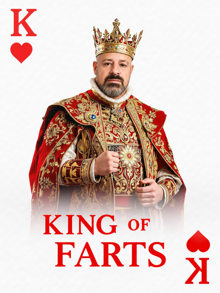 The King of Farts man portrait