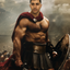 The Spartan Warrior man portrait
