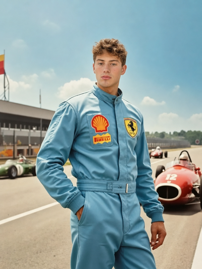 The 1960s Grand Prix Racer man portrait