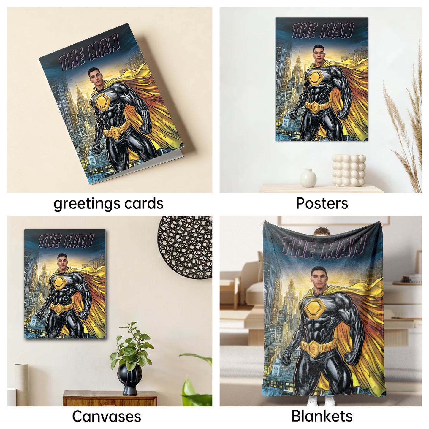 The Superhero man portrait