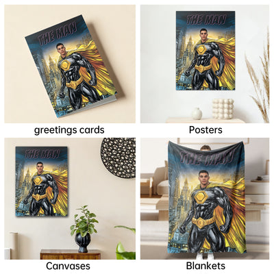 The Superhero man portrait