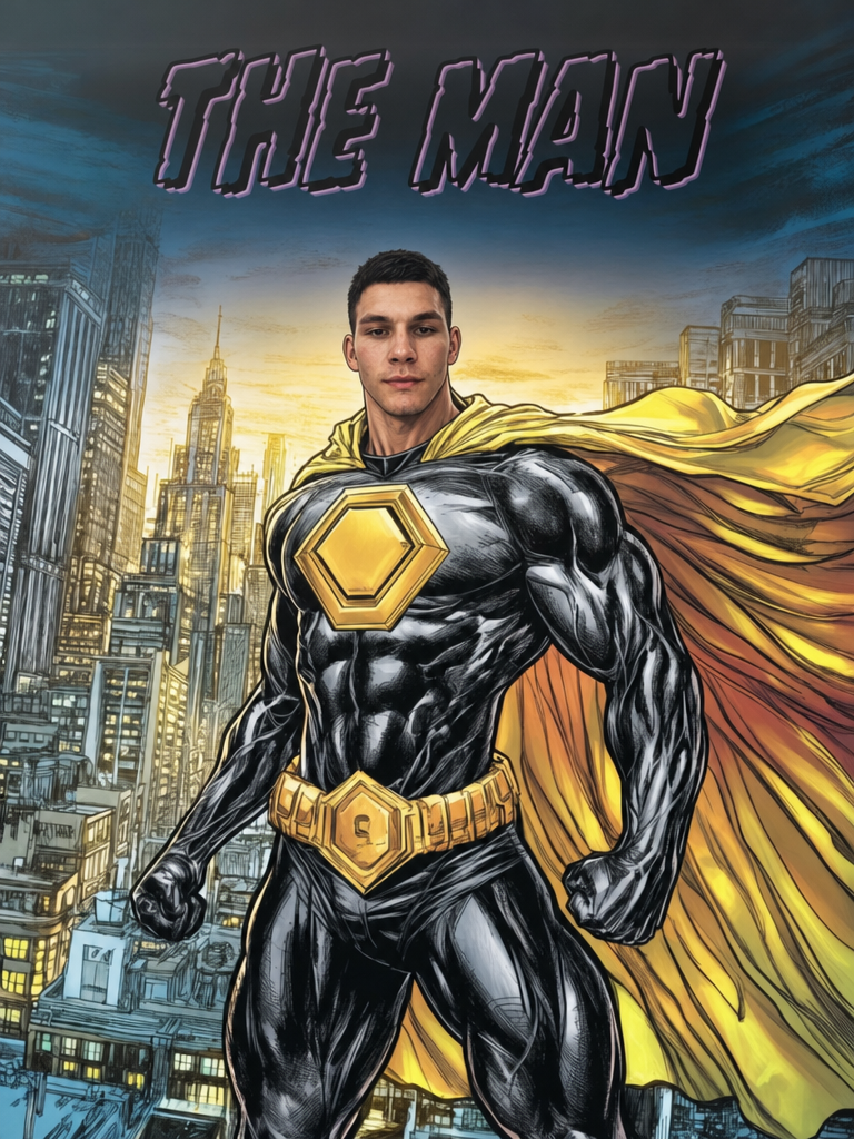 The Superhero man portrait