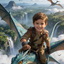The Jurassic Dragon Rider boy portrait.