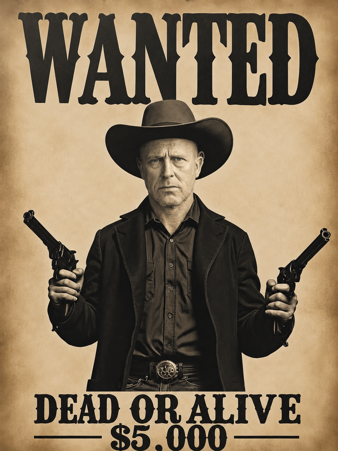 The Outlaw Gunslinger man portrait
