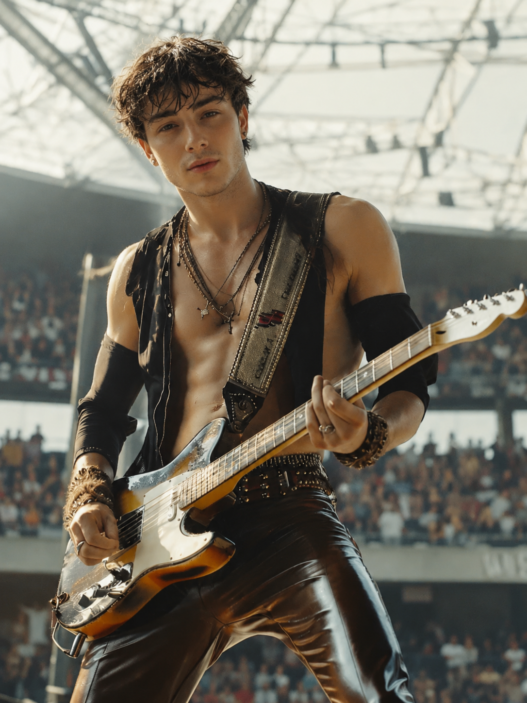 The Stadium Rock God man portrait