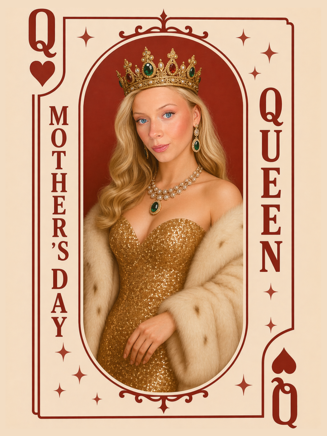 The Queen of Hearts woman portrait