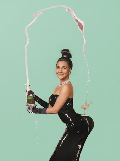 The Champagne Popper female portrait