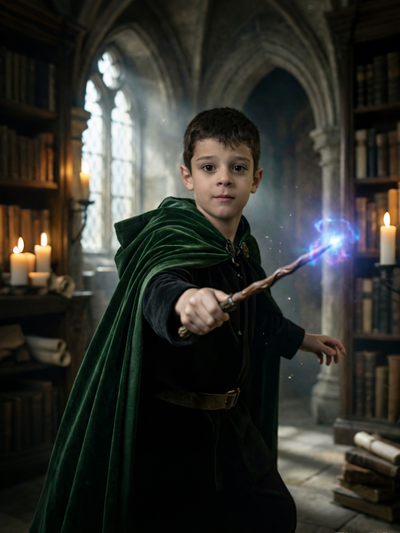 The Sorcerer's Apprentice boy portrait