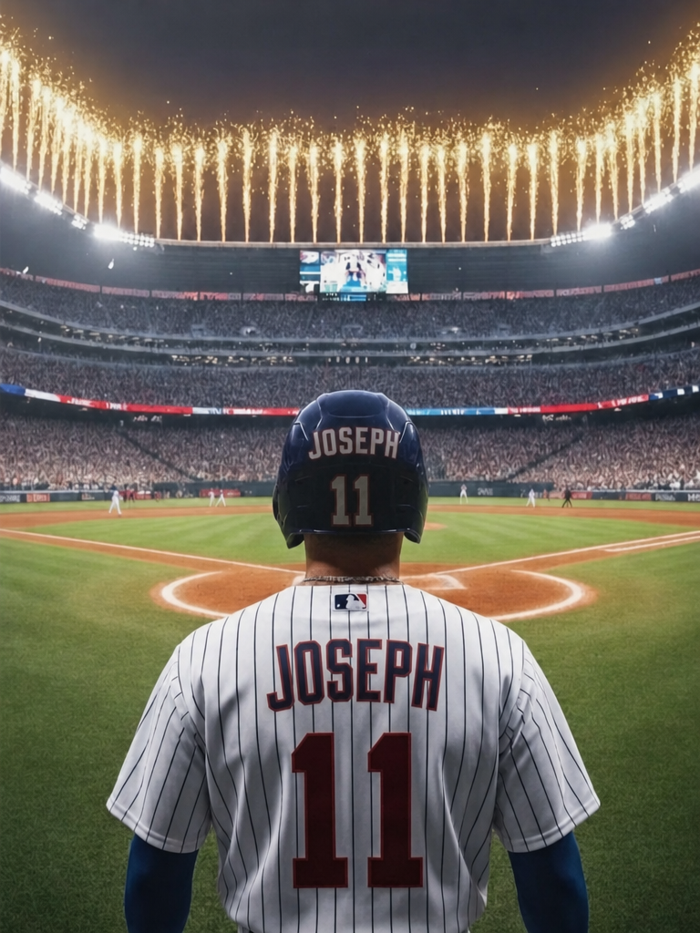 The Home Run King baseball player portrait