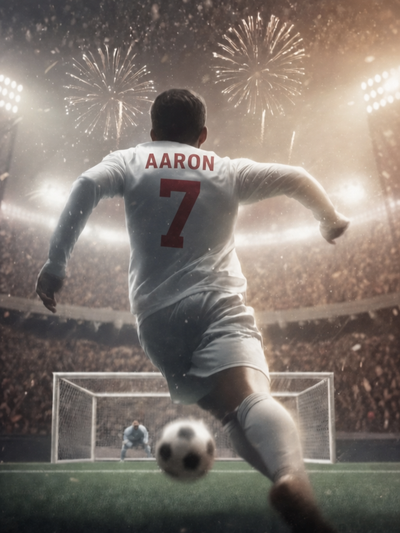 The Championship Striker male portrait